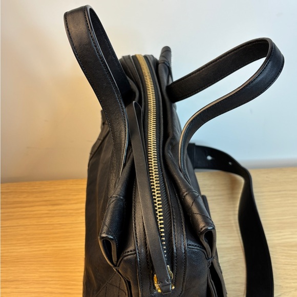 Marc by Marc Jacob’s Quilted Lamb & Cow Leather Dual Handle Satchel - Picture 6 of 15